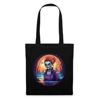 Gruseliges Halloween-party-kostüm Zombie - Sac en tissu - noir - Devant