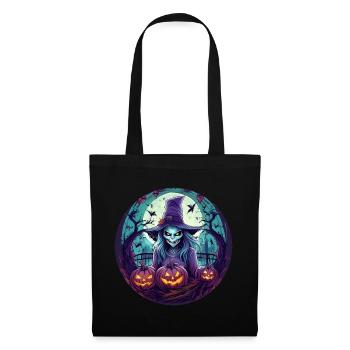 Gruseliges Halloween-partykostüm Hexe - Tote Bag - black - Front