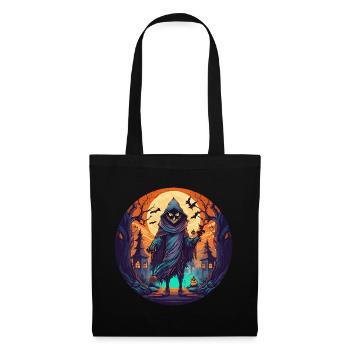 Gruseliges Halloween-partykostüm-skelett - Sac en tissu - noir - Devant