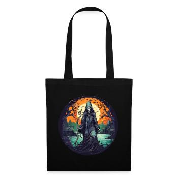 Gruselige Halloween Party Kostüm Hexe - Tote Bag - black - Front
