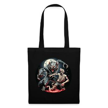 Gruseliges Halloween-partykostüm Werwolf Und - Tote Bag - black - Front