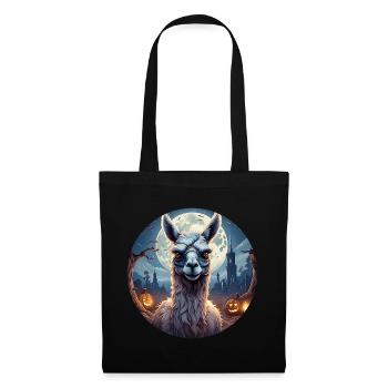 Gruseliges Fête d’Halloween Kostüm Zombie Lama - Sac en tissu - noir - Devant