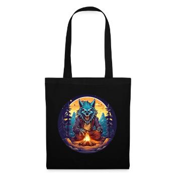 Gruseliges Halloween-partykostüm Werwolf Camping - Sac en tissu - noir - Devant