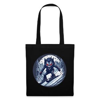 Gruseliges Halloween-partykostüm Werwolf-ski - Tote Bag - black - Front