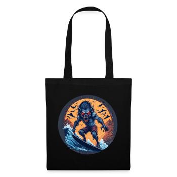Creepy Halloween party costume werewolf at the - Tote Bag - black - Front