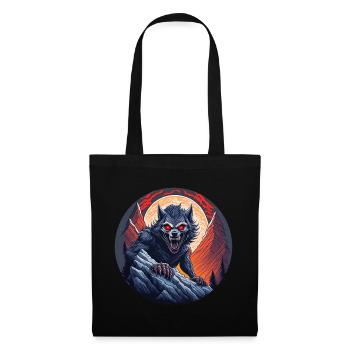 Gruseliges Halloween-partykostüm Werwolf-klettern - Stoffbeutel - Schwarz - Vorne