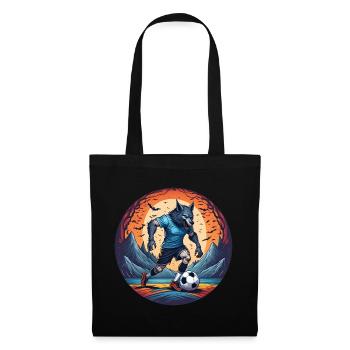 Creepy Halloween party costume werewolf soccer - Tote Bag - black - Front