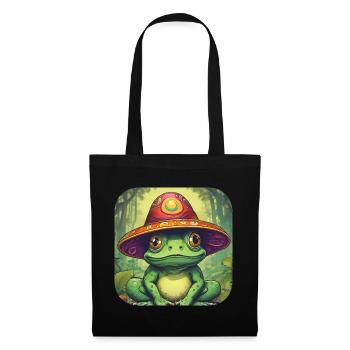 Psychedelic Frog I - Tote Bag - black - Front