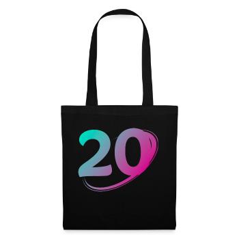 Number 20 multicolor - Tote Bag - black - Front
