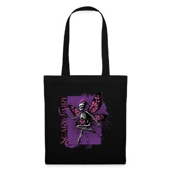 Crâne de fée effrayante // Totenkopf Fee FS0244 - Sac en tissu - noir - Devant