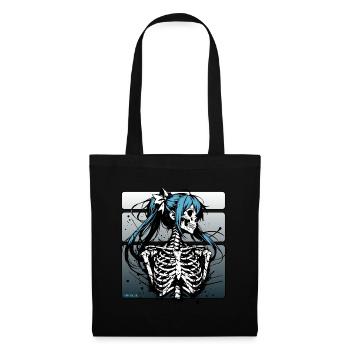 Anime Skull Girl // Totenkopf Mädchen FS0247 - Tote Bag - black - Front