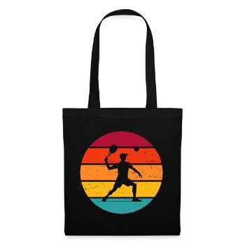 Women's Pickleball Racquetball Play Racquetball - Tote Bag - black - Front