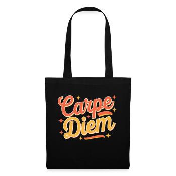 Carpe Diem - Sac en tissu - noir - Devant