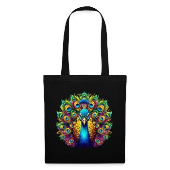 Paon - Sac en tissu - noir - Devant