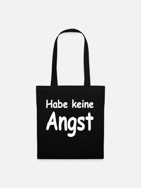 Angst - Stoffbeutel - Schwarz