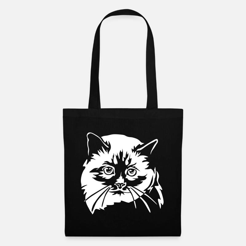 Birma Katze "Black Edition" - Stoffbeutel - Schwarz