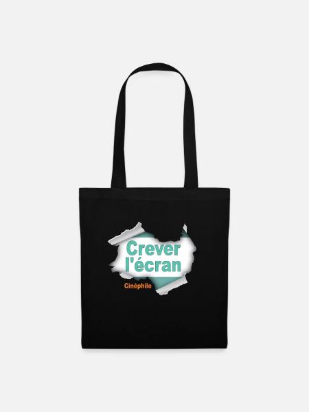 Crever l'écran - Sac en tissu - noir
