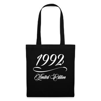 Limited Edition 1992 - Geburtstag 1992 - Stoffbeutel - Schwarz - Vorne