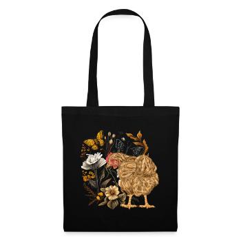 Chicken, chicken, hen, nature, animal lover, animal lover - Tote Bag - black - Front