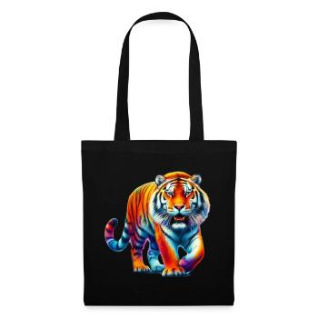 Tiger - Stoffbeutel - Schwarz - Vorne