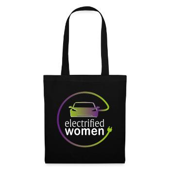 electrified women - Stoffbeutel - Schwarz - Vorne