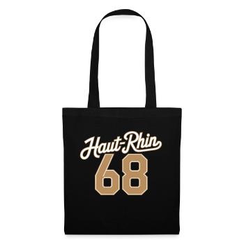 Haut-Rhin 68 - Sac en tissu - noir - Devant