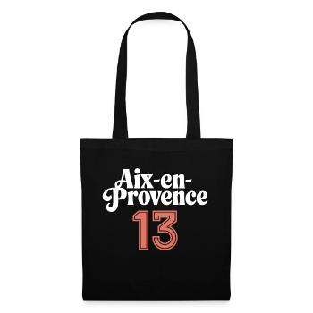 Aix-en-Provence 13 - Sac en tissu - noir - Devant