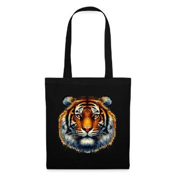 Tigre - Sac en tissu - noir - Devant