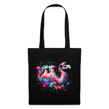 Colorful Watercolor Camel - Tote Bag - black - Front