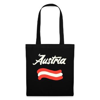 Austria Flag - Tote Bag - black - Front