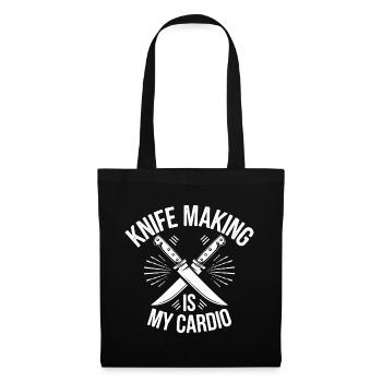 Creativity and strength in the art of blacksmithing - Tote Bag - black - Front