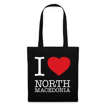 I LOVE NORTH MACEDONIA Nordmazedonien - Tote Bag - black - Front