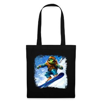 Snowboard Caméléon - Sac en tissu - noir - Devant