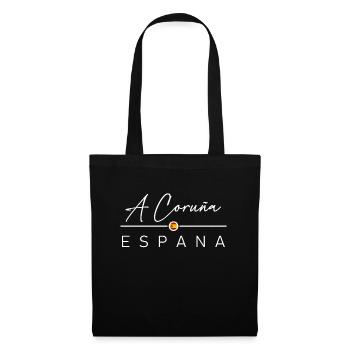 Espagne - La Corogne - Espagne - España - Sac en tissu - noir - Devant