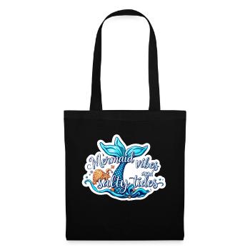 Mermaid Vibes Ocean Aesthetic Beach Lover Fantasy - Tote Bag - black - Front