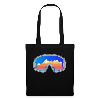 Ski Goggles Skier Vintage Design Bright - Tote Bag - black - Front