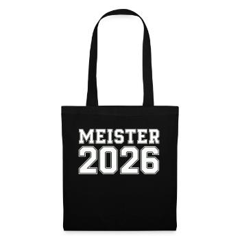 meister 2026 - Stoffbeutel - Schwarz - Vorne