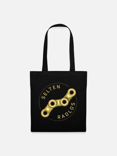 selten radlos fahrrad shirt radsport 3d gold - Stoffbeutel - Schwarz