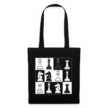 Chess Pieces Sketch - Tote Bag - black - Front