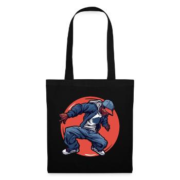 Breakdance - Sac en tissu - noir - Devant