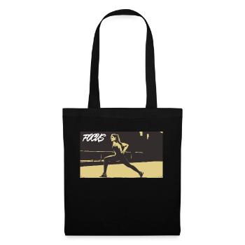 FOCUS_yellowgrey - Tote Bag - black - Front