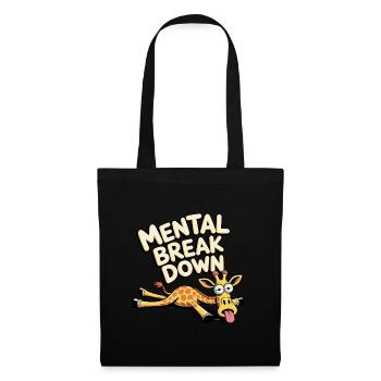 Mental break down Giraffe - Stoffbeutel - Schwarz - Vorne