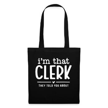 Je suis ce commis dont ils vous ont parlé - Sac en tissu - noir - Devant