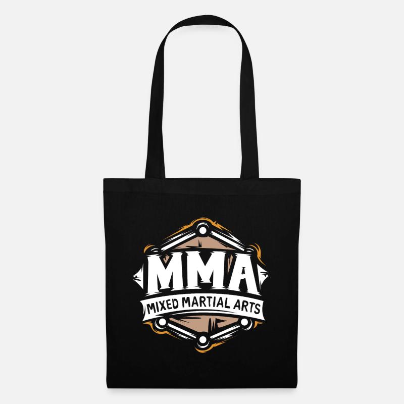 Logo MMA – Conception de combattant d’arts martiaux mixtes - Sac en tissu - noir