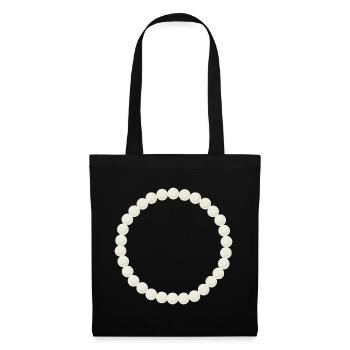 Design élégant de bracelet en perles - Sac en tissu - noir - Devant
