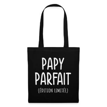 Perfekter Opa Limited Edition Humor Geschenk Great-P - Stoffbeutel - Schwarz - Vorne
