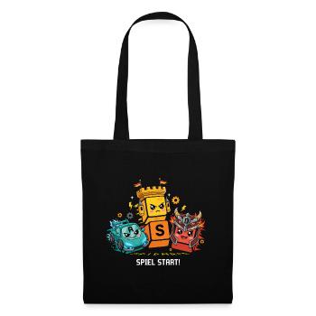 WASD Gaming Gamer Kawaii - Tote Bag - black - Front