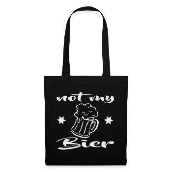 Dicton de la bière - Sac en tissu - noir - Devant