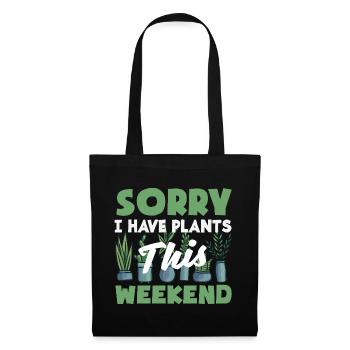 Plant Lover Plants This Weekend - Tote Bag - black - Front