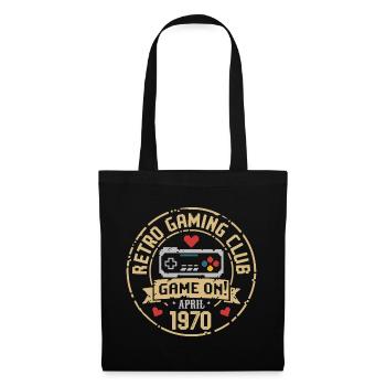 Avril 1970 Anniversaire avril 1970 Rétro - Sac en tissu - noir - Devant